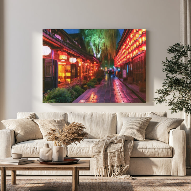 Jinli Ancient Street Lanterns in a room — Chengdu, China