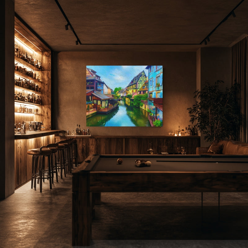 Colmar, France | Little Venice Canal District | Original Series Gallery Canvas