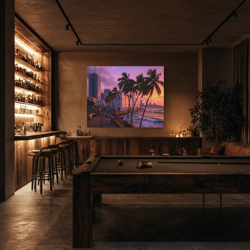 Colombo, Sri Lanka | Galle Face Green & Hotel At Sunset | Original Series Gallery Canvas