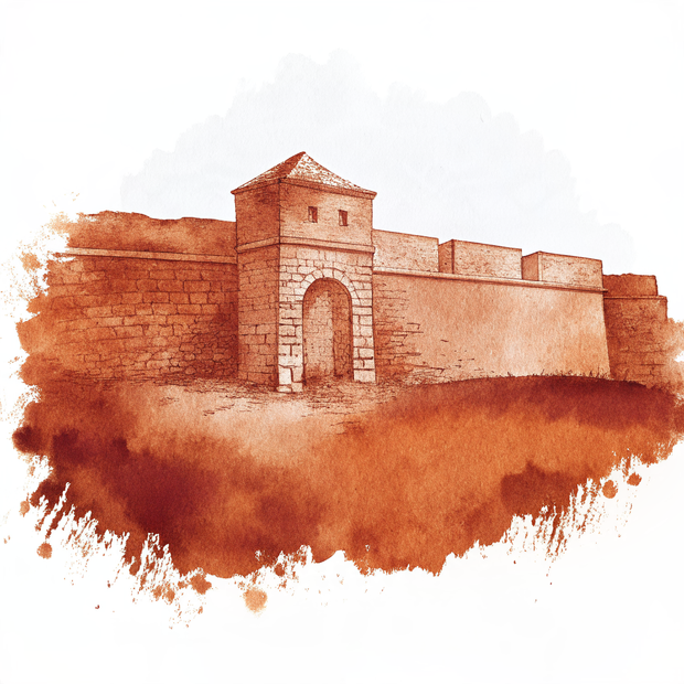 Colonia del Sacramento watercolor