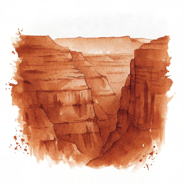 Copper Canyon watercolor