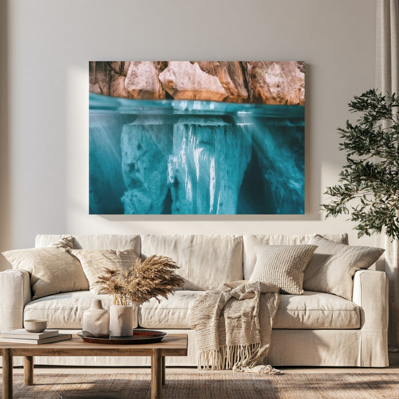 Coron Limestone Karst Underwater in a room — Coron, Philippines