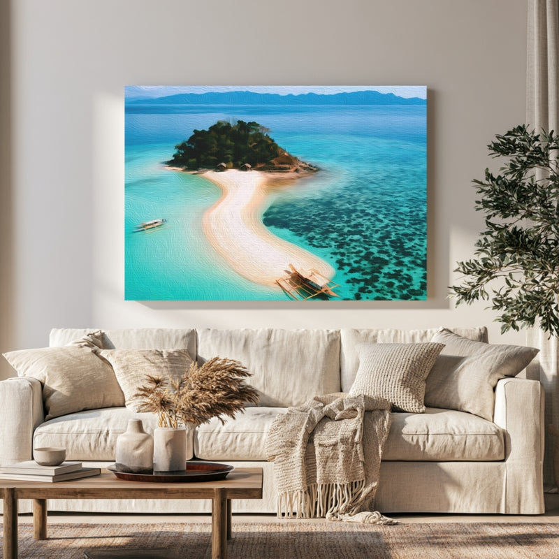 Guyam Island Sandbar in a room — Coron, Philippines