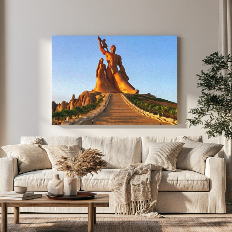African Renaissance Monument Dakar in a room — Dakar, Senegal