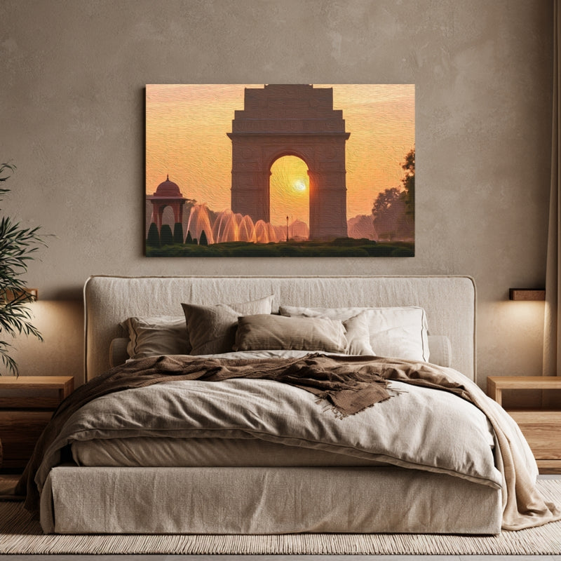 Delhi, India | India Gate War Memorial | Original Series Gallery Canvas