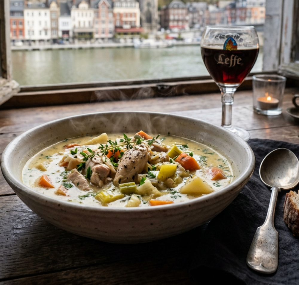 Local cuisine study in Dinant, Belgium