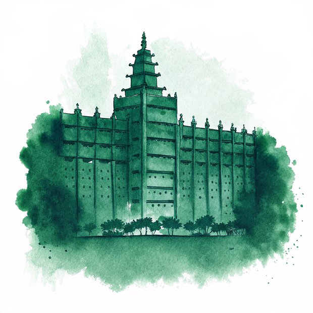 Djenné watercolor