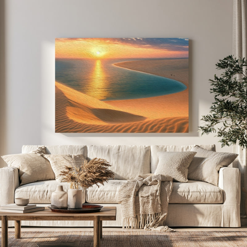 Doha Sand Dunes Lagoon in a room — Doha, Qatar