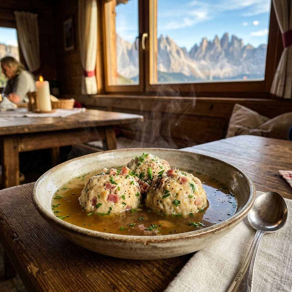Local cuisine study in Dolomites, Italy