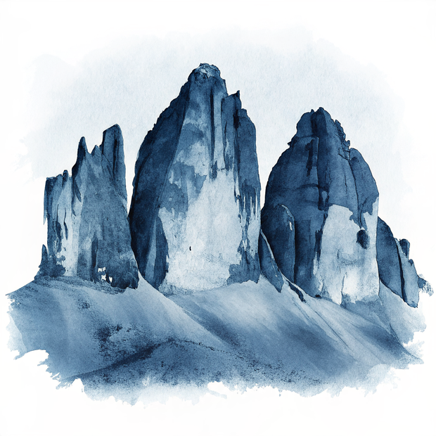 Dolomites watercolor