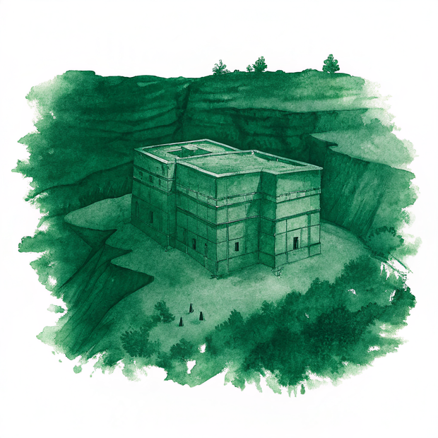 Ethiopia watercolor