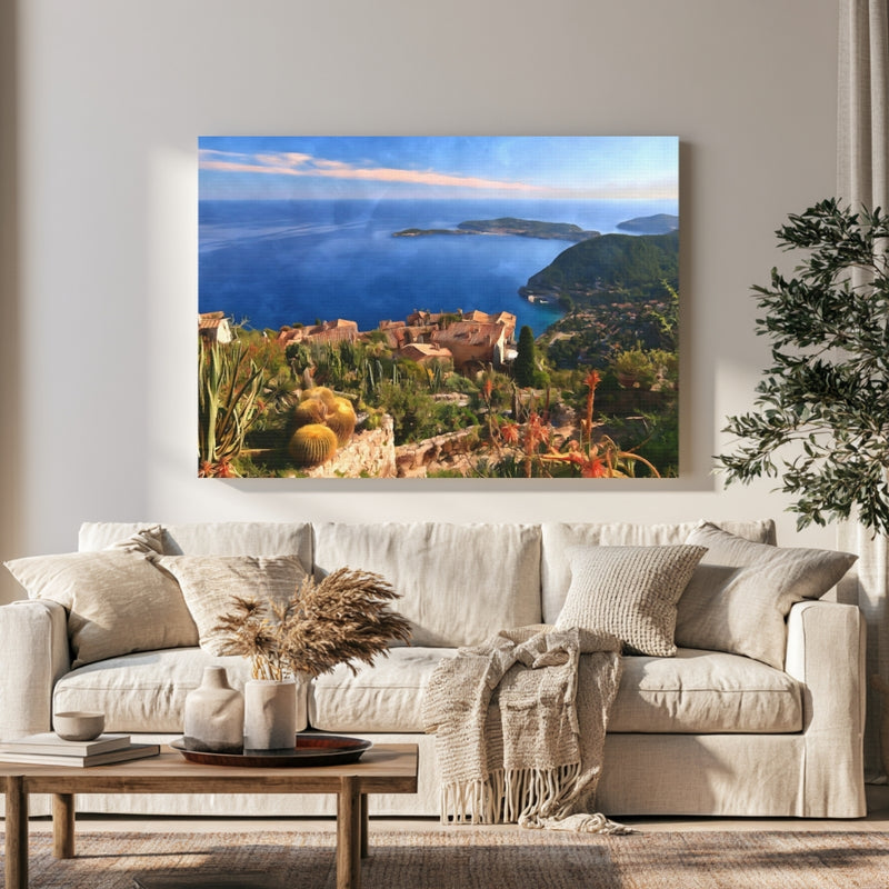 Eze Exotic Garden Overlook in a room — Eze, France