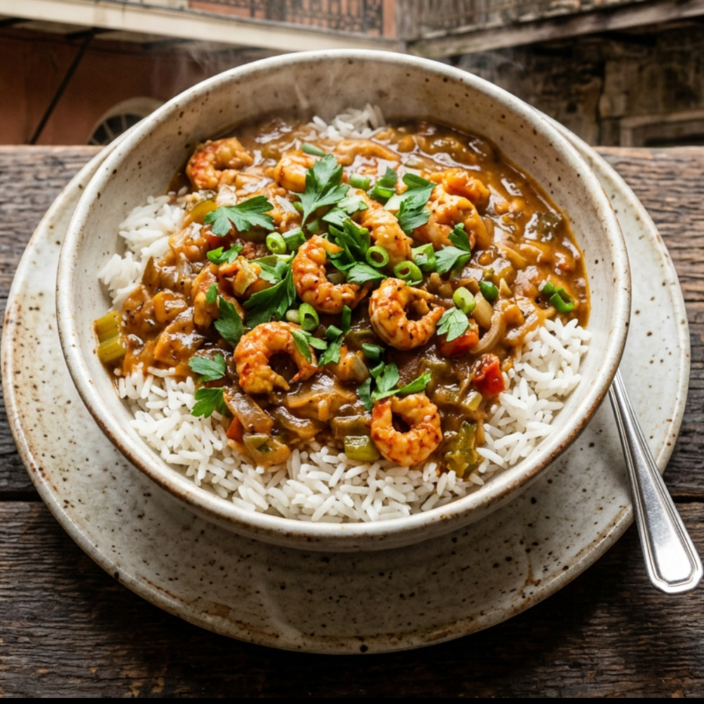 Local cuisine study in French Quarter, New Orleans