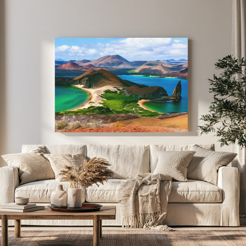 Bartolome Island Pinnacle Rock in a room — Galapagos Islands, Ecuador