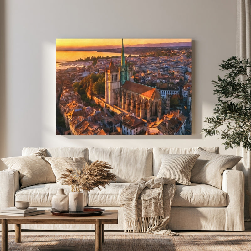 St. Pierre Cathedral Geneva in a room — Geneva, Switzerland