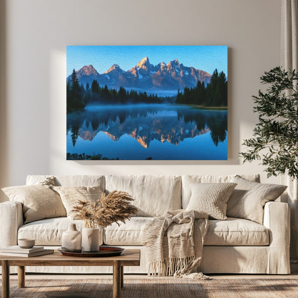 Grand Teton National Park, Wyoming | Teton Range Lake Reflection | Original Series Gallery Canvas