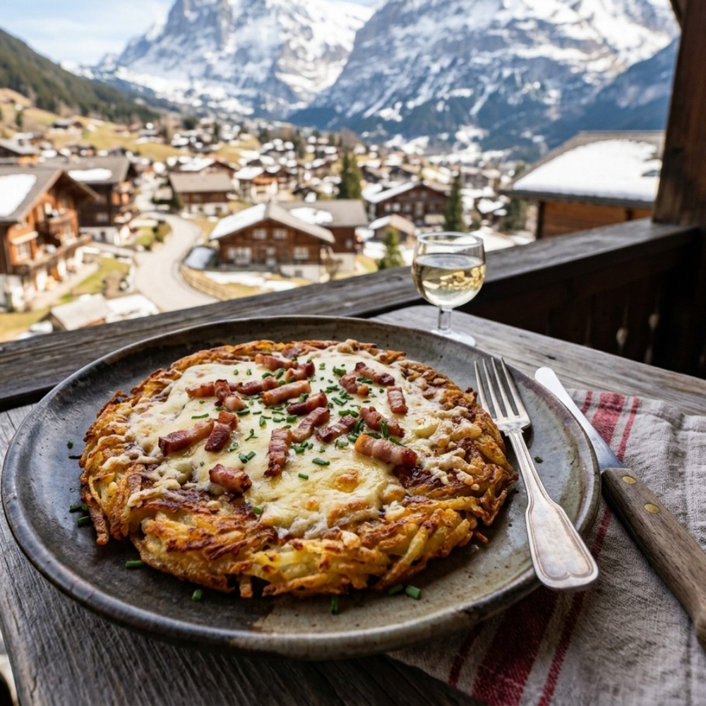 Local cuisine study in Grindelwald, Switzerland