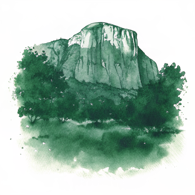 Guadalupe Mountains watercolor