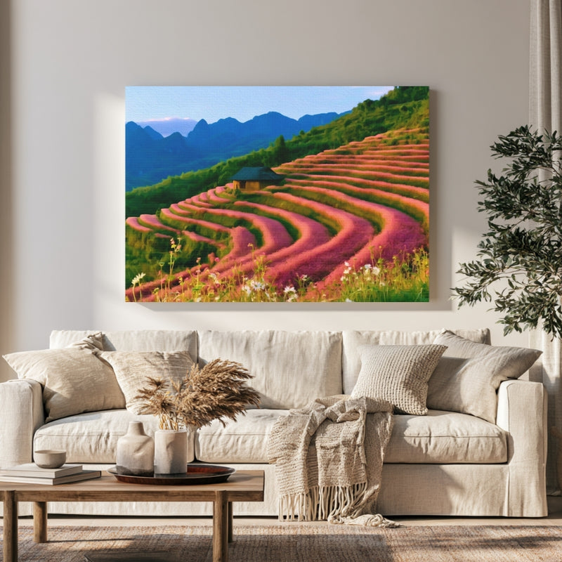 Ha Giang Terraced Fields in a room — Ha Giang Loop, Vietnam