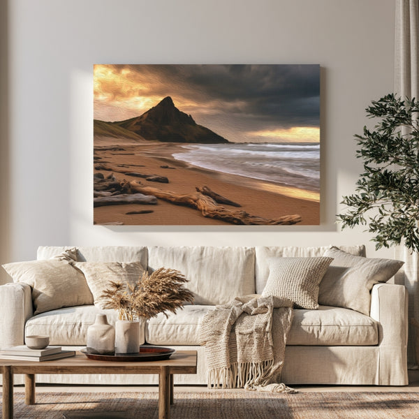 Haida Gwaii, British Columbia | Agate Beach Stormy Headland | Original Series Gallery Canvas