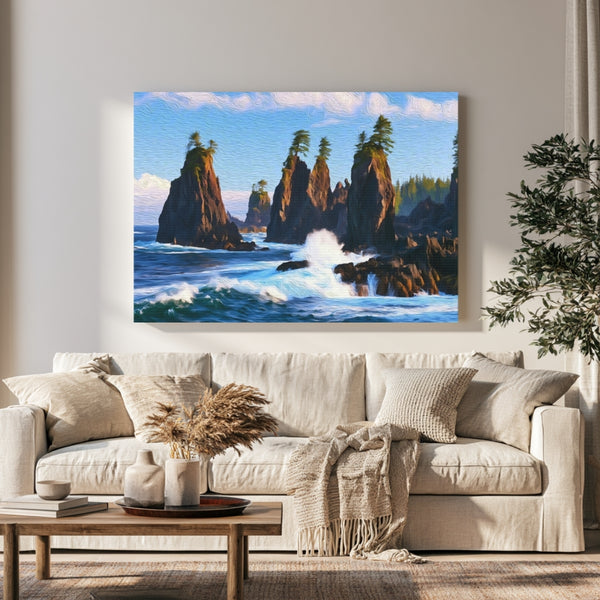 Haida Gwaii, British Columbia | Haida Gwaii Sea Stacks | Original Series Gallery Canvas
