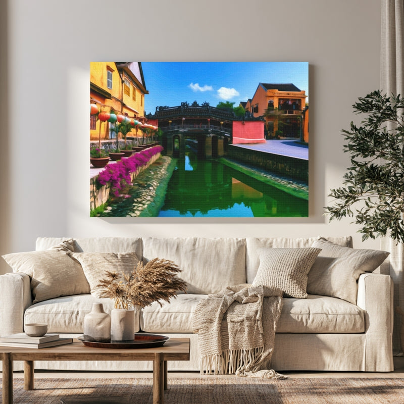 Japanese Covered Bridge in a room — Hoi An, Vietnam