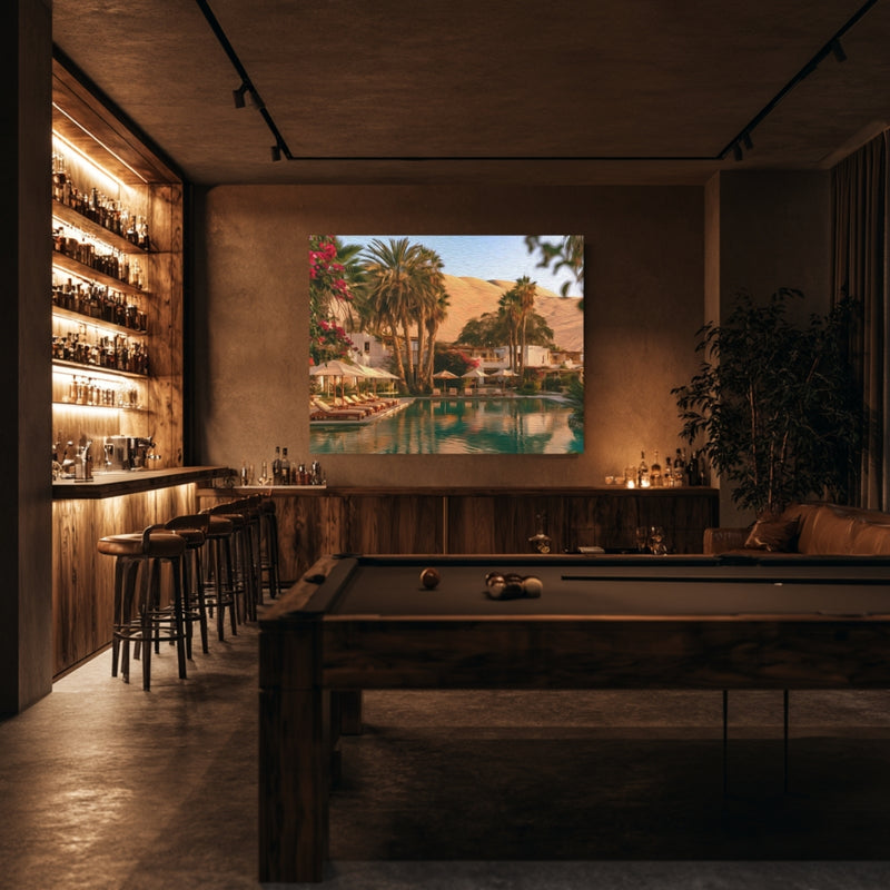 Huacachina, Peru | Huacachina Oasis Resort Pool | Original Series Gallery Canvas
