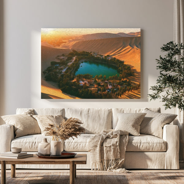 Huacachina Oasis Desert Lake
