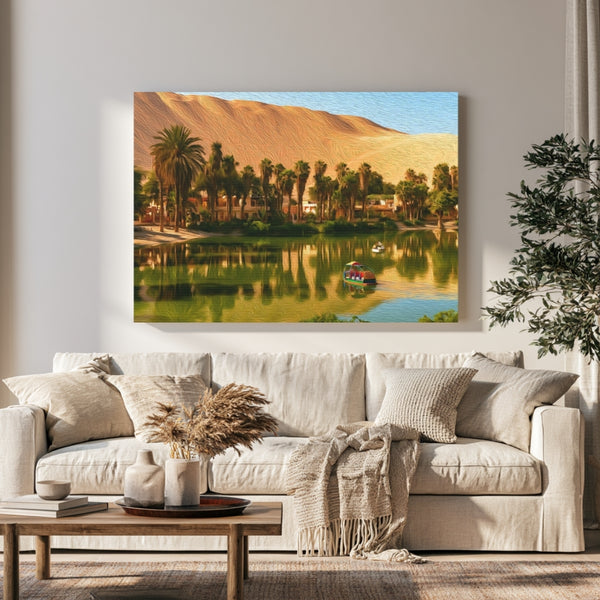 Huacachina Oasis Desert Lake