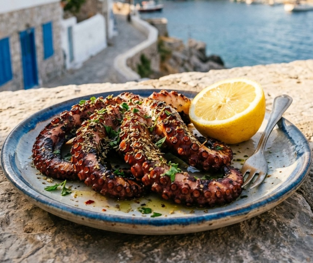 Local cuisine study in Hydra, Greece
