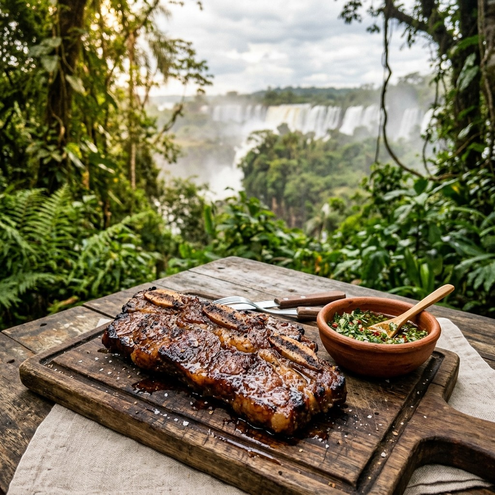 Local cuisine study in Iguazu Falls, Argentina