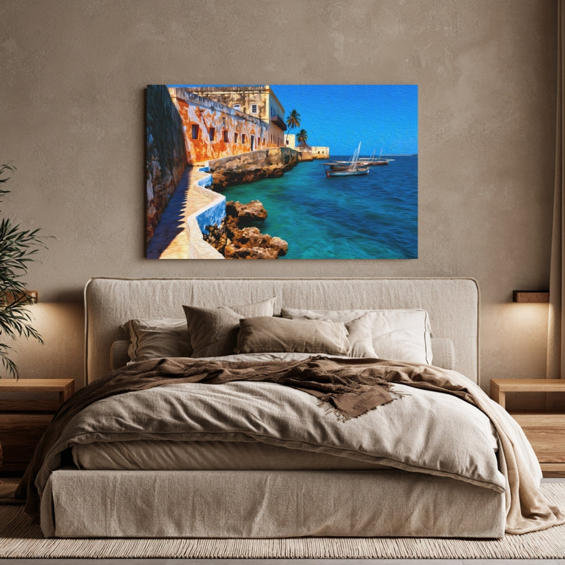 Ilha de Moçambique, Mozambique | Stone Town Coastal Fortifications | Original Series Gallery Canvas