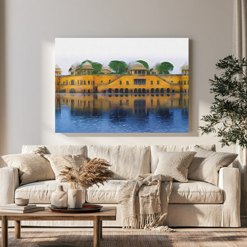 Jaipur, India | Jal Mahal Water Palace | Original Series Gallery Canvas
