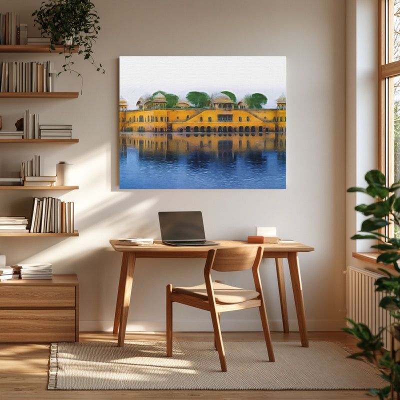 Jaipur, India | Jal Mahal Water Palace | Original Series Gallery Canvas