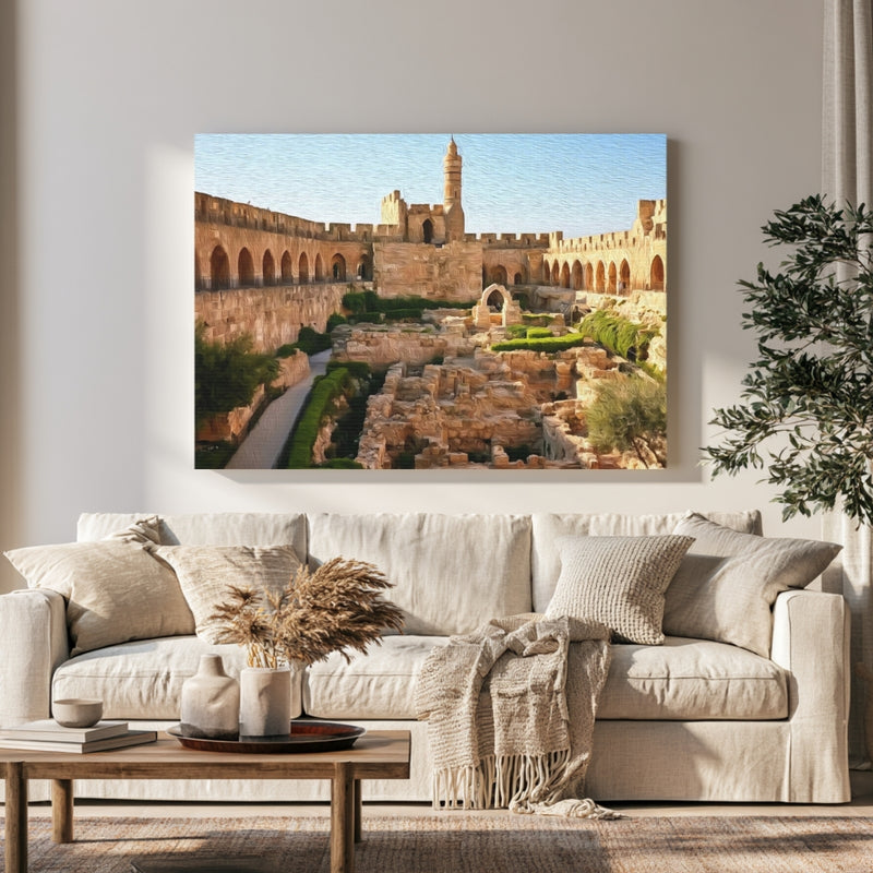 Tower of David Citadel in a room — Jerusalem, Israel