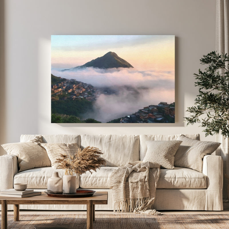 Jiufen Sea of Clouds in a room — Jiufen, Taiwan