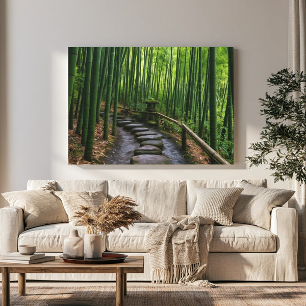Bamboo Grove Stone Path