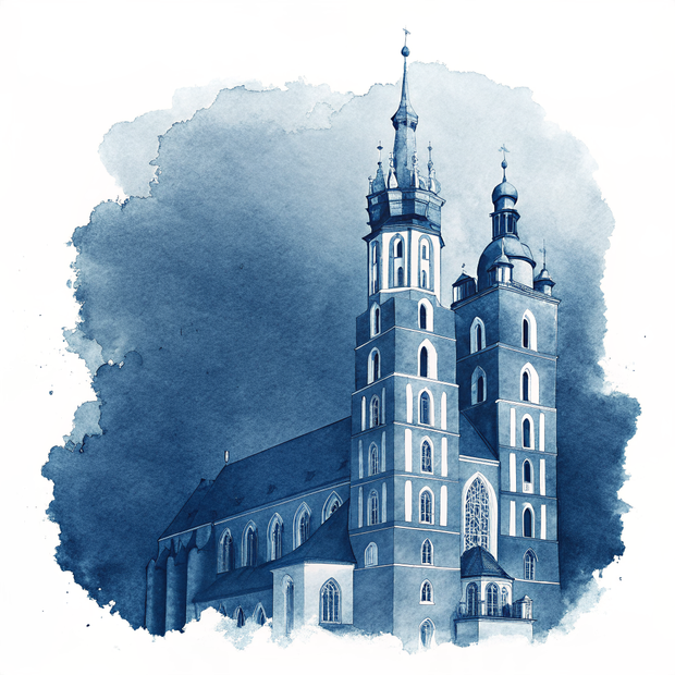 Krakow watercolor
