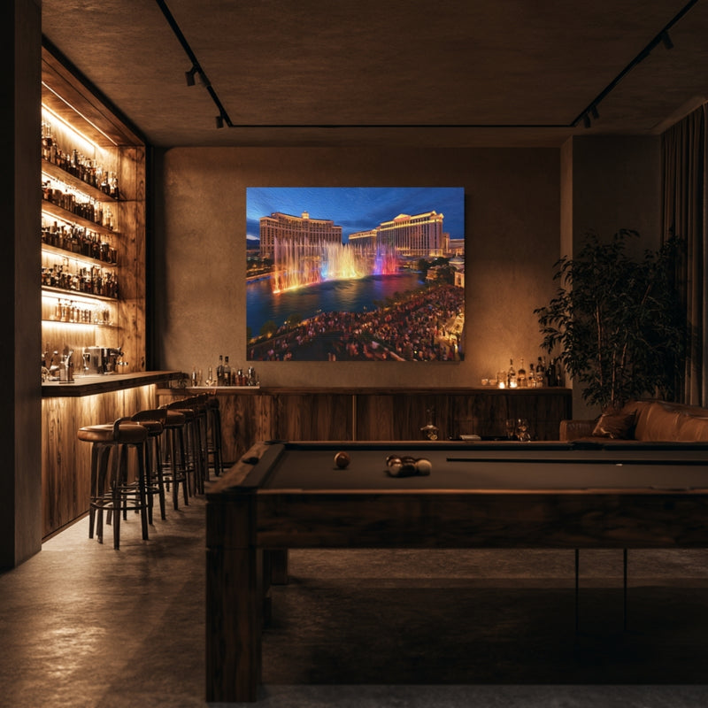 Las Vegas, Nevada | Bellagio Fountains Night Show | Original Series Gallery Canvas