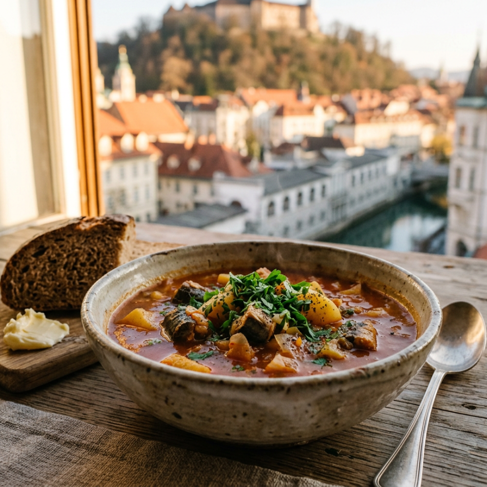 Local cuisine study in Ljubljana, Slovenia