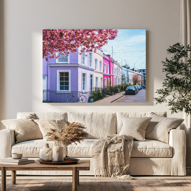 Notting Hill Coloured Terraces in a room — London, England