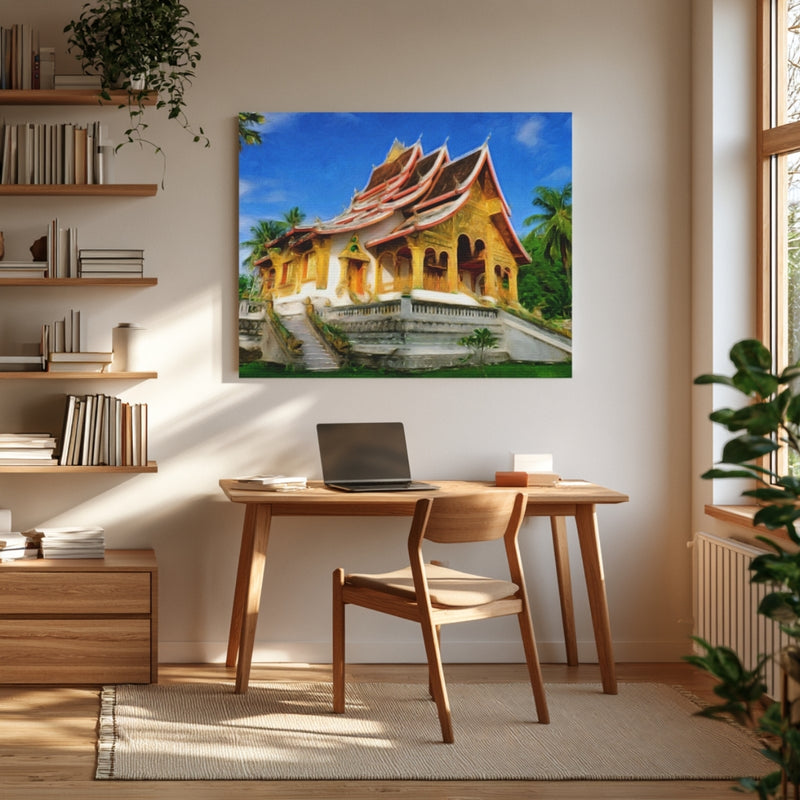 Luang Prabang, Laos | Haw Pha Bang Royal Temple | Original Series Canvas
