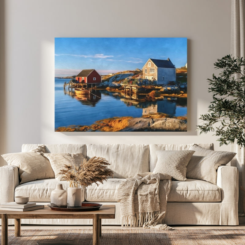 Peggy's Cove Fishing Village in a room — Lunenburg, Nova Scotia