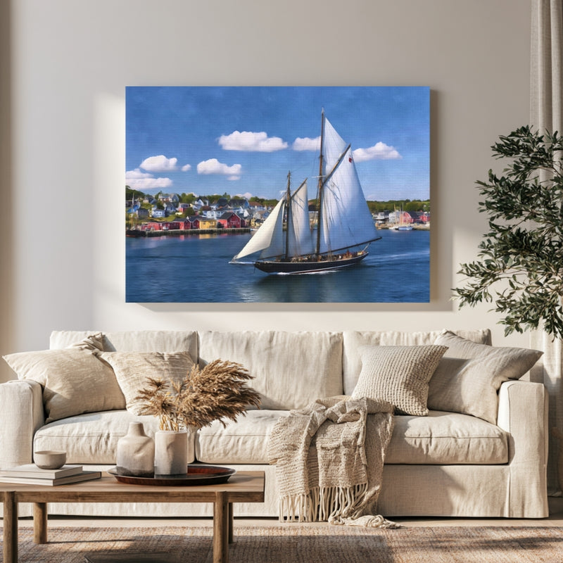 Bluenose II Lunenburg Harbour in a room — Lunenburg, Nova Scotia