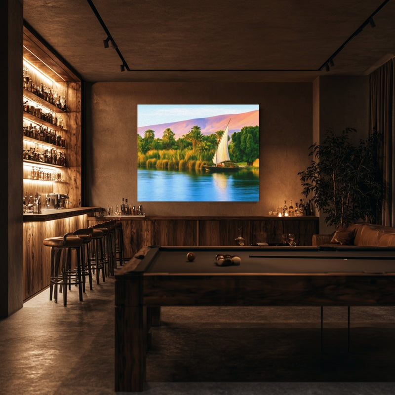 Luxor, Egypt | Nile River Felucca Luxor | Original Series Gallery Canvas