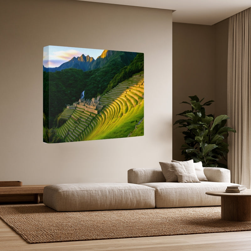 Machu Picchu, Peru | Machu Picchu Agricultural Terraces | Original Series Gallery Canvas