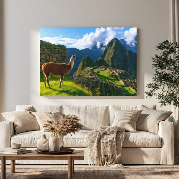 Machu Picchu Llama Overlook