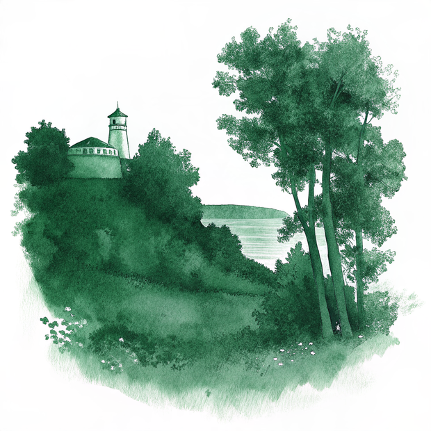 Mackinac Island watercolor
