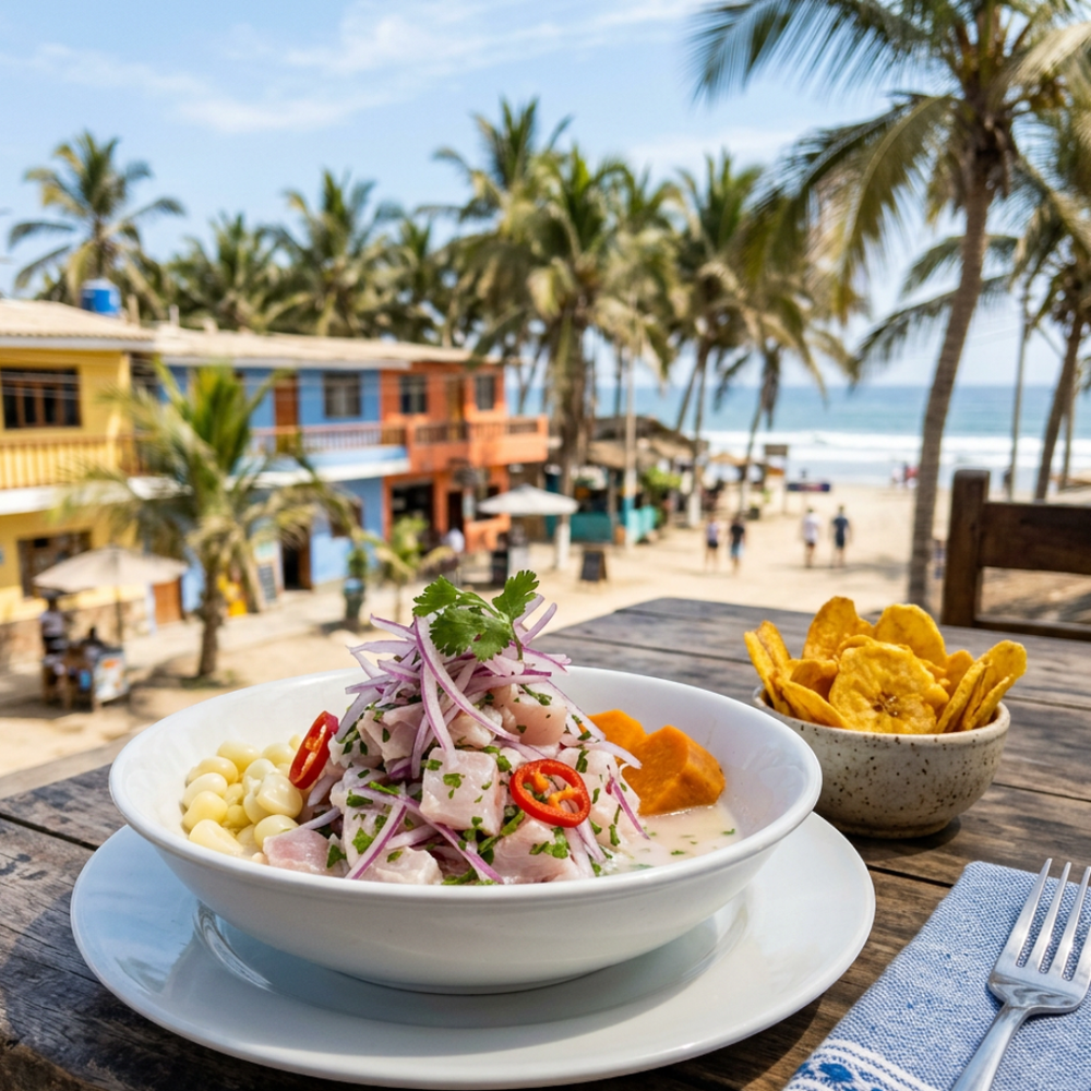 Local cuisine study in Mancora, Peru