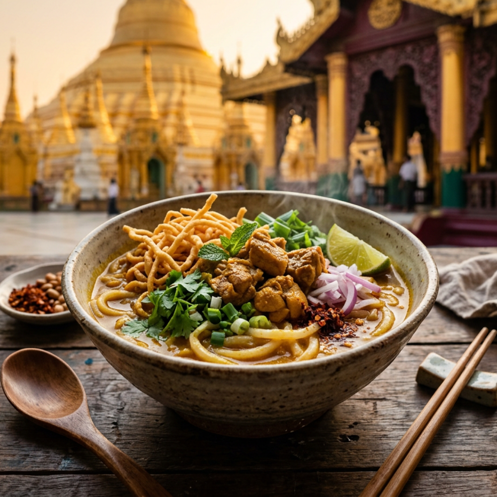Local cuisine study in Mandalay, Myanmar